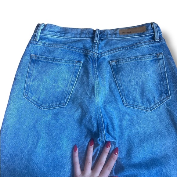 GRLFRND Helena High-Rise Straight Jean in My Sharona Size 27 Raw Hem - Picture 12 of 14
